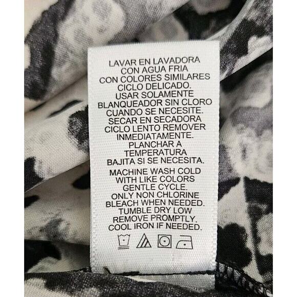 Thakoon for Design Nation Dress Size M Black Grey White Mini Long Sleeve - Picture 13 of 13